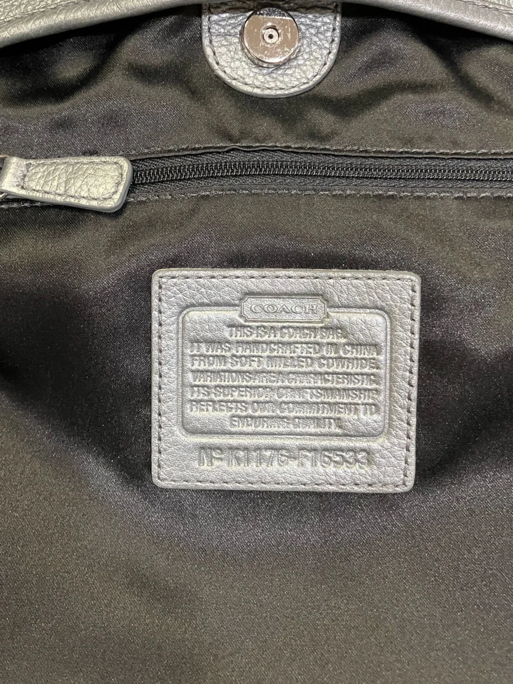 Coach Penelope Shimmer Metallic Leather Crossbody Bag #F16533